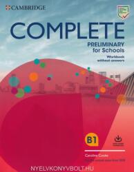 Complete Preliminary for Schools, Workbook without Answers with Audio Download (ISBN: 9781108539111)
