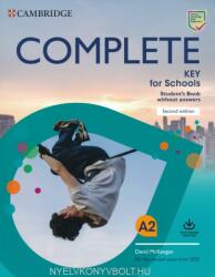 Complete Key for Schools Student's Book without Answers with Online Practice - David Mckeegan (ISBN: 9781108539333)