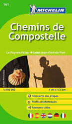 161. Chemins de Compostella térkép Michelin 1: 150 000 2023 (2012)