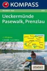 859. Ueckermünde, Pasewalk, Prenzlau turista térkép Kompass (2009)