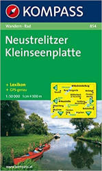 854. Neustrelitzer Kleinseenplatte turista térkép Kompass (2010)