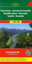 Szlovákia, Csehország térkép Freytag & Berndt 1: 400 000 (ISBN: 9783707904321)