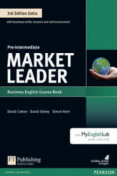 Market Leader 3rd Edition Extra Pre-Intermediate Coursebook with DVD-ROM and MyEnglishLab Pack - Clare Walsh (ISBN: 9781292134789)