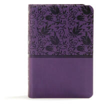 KJV Large Print Compact Reference Bible, Purple Leathertouch - Holman Bible Staff (ISBN: 9781535935739)