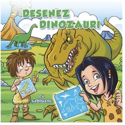 Desenez dinozauri - cu sabloane (ISBN: 9786065357914)