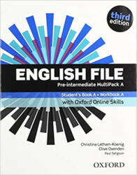 English File: Pre-Intermediate: Student's Book/Workbook MultiPack A with Oxford Online Skills - Latham-Koenig Christina; Oxenden Clive (2019)