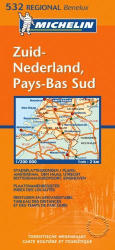 532. Pays-Bas Sud térkép Michelin 1: 200 000 (ISBN: 9782067100954)