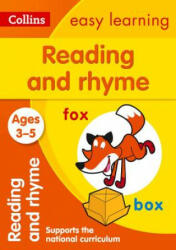 Reading and Rhyme Ages 3-5 - Collins Easy Learning (ISBN: 9780008151560)