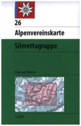 Silvrettagruppe turista térkép 26. Alpenvereinskarte 1: 25 000 (ISBN: 9783937530802)