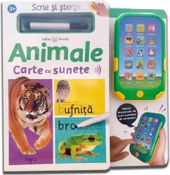 Scrie si sterge. Animale. Carte cu sunete (ISBN: 9786063335938)