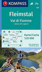 618. Val di Fiumme Fleimstal turista térkép Kompass 1: 25 000 (ISBN: 9783990443897)
