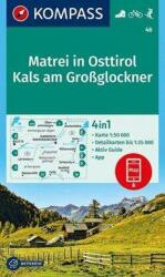 46. Matrei in Osttirol turista térkép Kompass 1: 50 000 Matrei turista térkép 4 db-os térképszett (ISBN: 9783990444931)