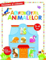 Desenez si colorez. Alfabetul animalelor 3-4 ani (ISBN: 9786063327490)