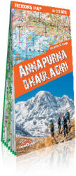 Annapurna térkép Nepál Himalaya hegymászó térkép fóliás Terraquest 1: 110e 2019 (ISBN: 9788361155645)