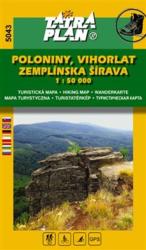 5043. Poloniny, Vihorlat, Zemplinska sírava , Széles-tó térkép, Polonyinák NP turistatérkép, Poloniny turista térkép Tatraplan 1: 50e 2019 (ISBN: 9788089904037)