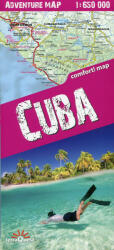 Kuba térkép, Kuba autós térkép, Cuba autótérkép Expressmap fóliás (ISBN: 9788361155584)