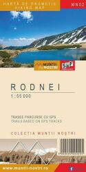 Munții Rodnei. Hartă de drumeție (ISBN: 5948490930221)