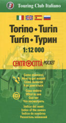 Torinó térkép, Torino várostérkép zsebtérkép 1: 12e TCI (ISBN: 9788836573363)