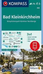 063. Bad Kleinkirchheim turista térkép Kompass 1: 25 000 (ISBN: 9783990443170)