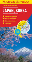 Japán - Korea autóstérkép - 2023 - Marco Polo (ISBN: 9783829739528)