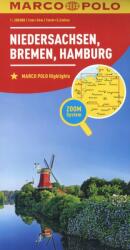 Németország 3 Alsó-Szászország - Bremen - Hamburg autótérkép - Marco Polo (ISBN: 9783829740647)