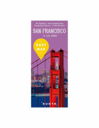 San Francisco térkép fóliás 1: 15e Kunth kiadó (ISBN: 9783955044442)