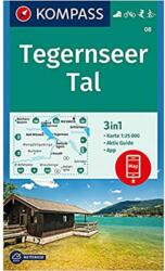Tegernseer Tal turistatérkép - KOMPASS 08 (ISBN: 9783990444245)