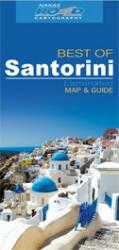 Santorini térkép 1: 30 000 Szantorini autós térkép laminált, Best of Santorini térkép, útikönyv (ISBN: 9789604489879)