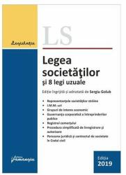 Legea societatilor si 8 legi uzuale. Actualizata 18 septembrie 2019 - Sergiu Golub (ISBN: 9786062713713)