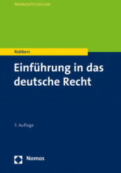 Einführung in das deutsche Recht - Gerhard Robbers (ISBN: 9783848758333)