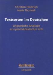 Textsorten im Deutschen - Christian Fandrych, Maria Thurmair (2011)