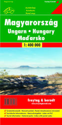 Magyarország térkép puhaborítóban, 1: 500 000 Freytag térkép AK 10P 2017 (2004)
