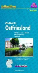 Ost-Friesland kerékpáros tkp 1: 75 000 (2011)