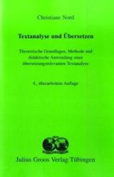 Textanalyse und Übersetzen - Christiane Nord (2009)