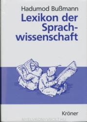 Lexikon der Sprachwissenchaft - Hadumod Bußmann (2008)