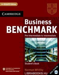 Business Benchmark Pre-Intermediate to Intermediate - BULATS Edition Student's Book with CD-ROM (ISBN: 9780521672849)