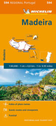 594. Madeira térkép Michelin 1: 60 000 (ISBN: 9782067242876)