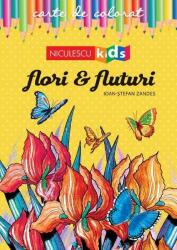 Carte de colorat Flori & Fluturi (ISBN: 9786063803215)