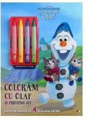 DISNEY. REGATUL DE GHEATA. SARBATORI CU OLAF. Coloram cu Olaf si prietenii lui. Contine 4 creioane cerate (ISBN: 9786063339356)