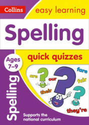 Spelling Ages 7-9. Quick Quizzes (ISBN: 9780008212544)