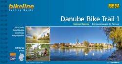 1. Danube Bike Trail atlasz, Duna kerékpáros térkép Esterbauer 1: 75 000 Duna kerékpáros térkép (ISBN: 9783850007863)