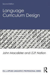 Language Curriculum Design (ISBN: 9780367196509)