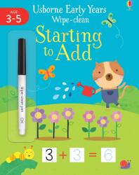 Carte pentru copii, Usborne, Early Years Wipe-Clean Starting to Add, 3+ ani (ISBN: 9781474951258)