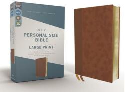 Niv, Personal Size Bible, Large Print, Leathersoft, Brown, Red Letter Edition, Comfort Print - Zondervan (ISBN: 9780310454274)