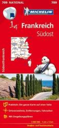 709. Délkelet-Franciaország térkép Michelin 1: 500 000 (ISBN: 9782067242852)