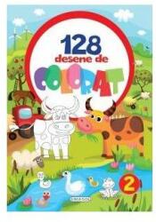 128 desene de colorat 2 (ISBN: 9786060240693)