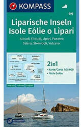 Lipari-szigetek, Stromboli turistatérkép - KOMPASS 693 (ISBN: 9783990443767)