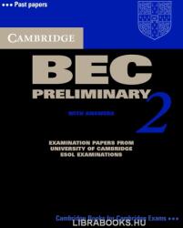 Cambridge Bec Preliminary 2 with Answers: Examination Papers from University of Cambridge ESOL Examinations: English for Speakers of Other Languages (ISBN: 9780521544504)
