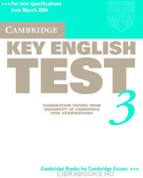 Cambridge Key English Test 3 Official Examination Past Papers 2nd Edition Student's Book (ISBN: 9780521754781)