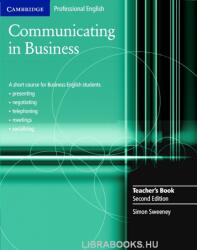 Communicating in Business Teacher's Book - Simon Sweeney (ISBN: 9780521549134)